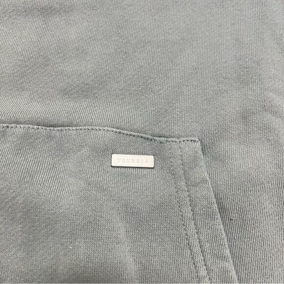 Youngla Hoodie Mens 2XL Gray Monarch Sweatshirt Pullover Gym Workout Heavy - Picture 4 of 8